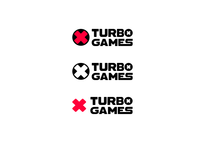 Turbo Games logo on white background — correct usage